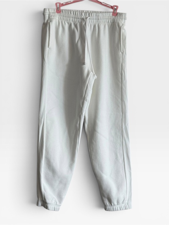 TNA Pants - TNA CozyAF White Fleece Sweatpants Joggers Size Medium GUC